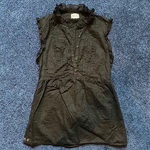 Cute black sleeveless blouse